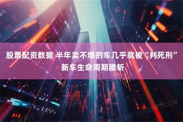 股票配资数据 半年卖不爆的车几乎就被“判死刑” 新车生命周期腰斩